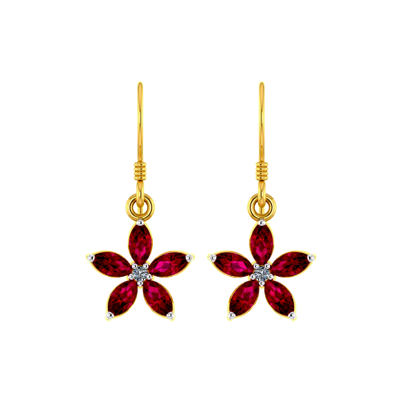 Flipkart.com - Buy Shining gems Stylish and modern design golden earring  with mangtika Pearl Brass, Stone Jhumki Earring Online at Best Prices in  India