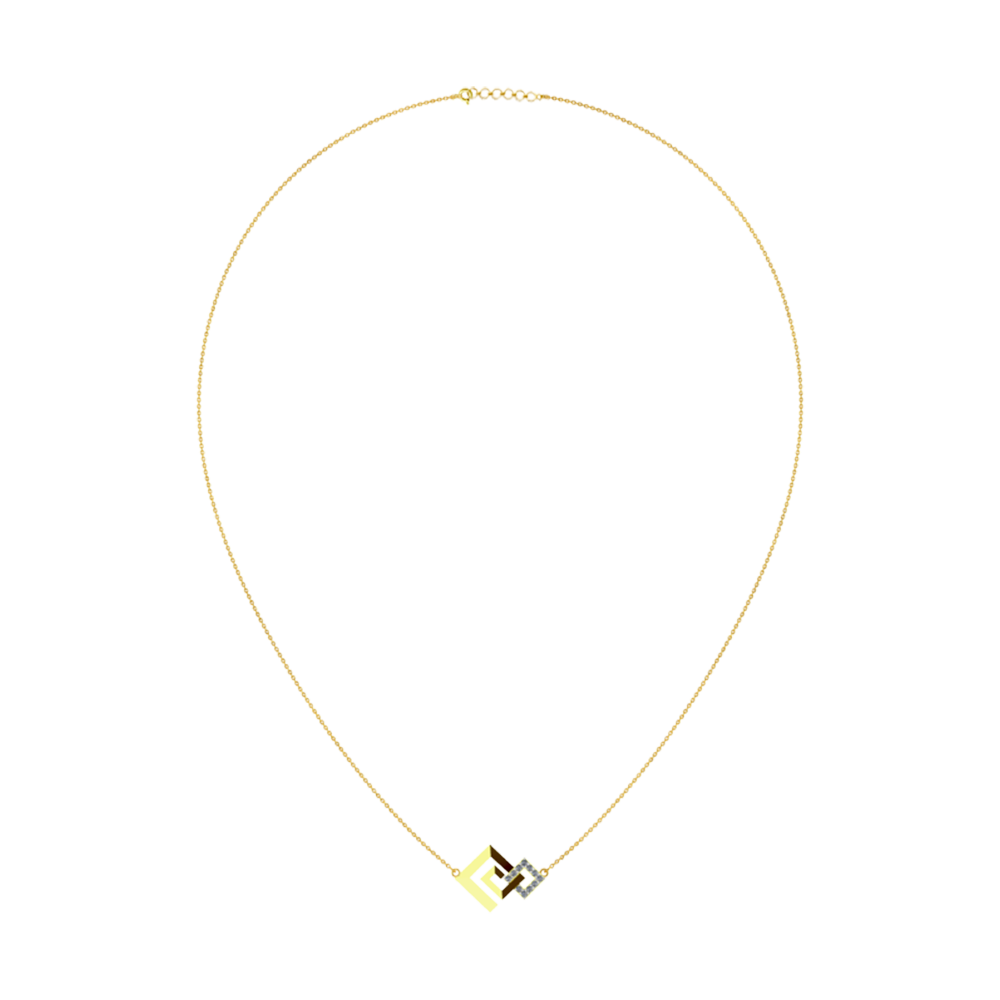 18 Karat Gold And Diamond Necklace