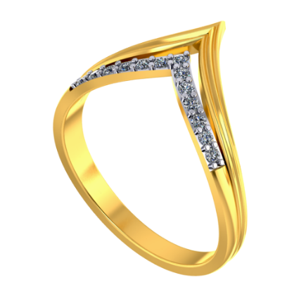 Wonderful 14k Gold Thumb Ring Heart Design | Designer Ring from PC Chandra  Collection