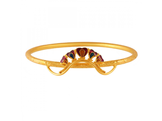 Buy Azai by Nykaa Fashion Grey & Gold Drop Shaped Ethnic Meenakari Ring  Online