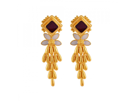 PC Chandra Jewellers Traditional Floral Style Yellow Gold 22kt Drop Earring  Price in India - Buy PC Chandra Jewellers Traditional Floral Style Yellow  Gold 22kt Drop Earring online at Flipkart.com