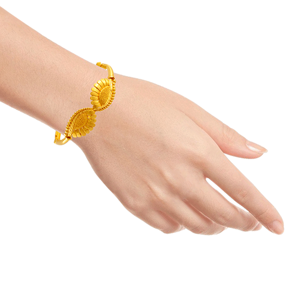 Buy Yellow Gold Bracelets & Bangles for Women by Melorra Online | Ajio.com
