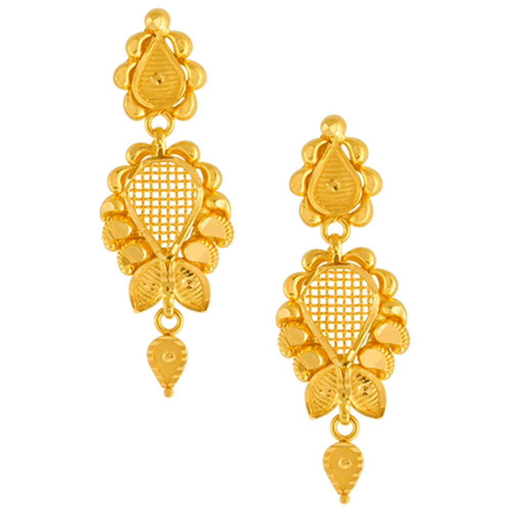Browse PC Chandra's Elegant 22KT Gold Jhumka Earrings Designs online