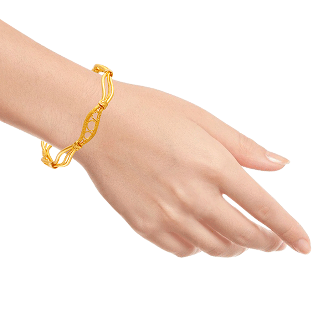 22KT Yellow Gold Loha Bangle for Women