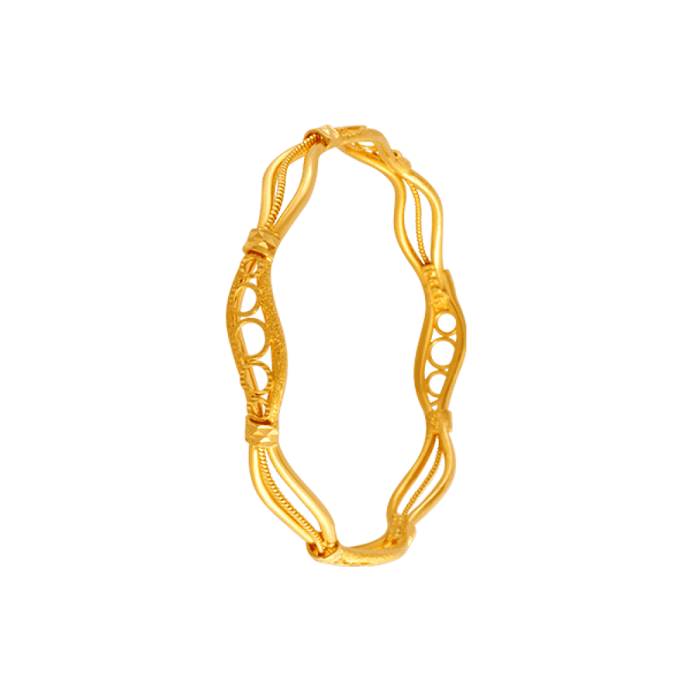 22KT Yellow Gold Loha Bangle for Women