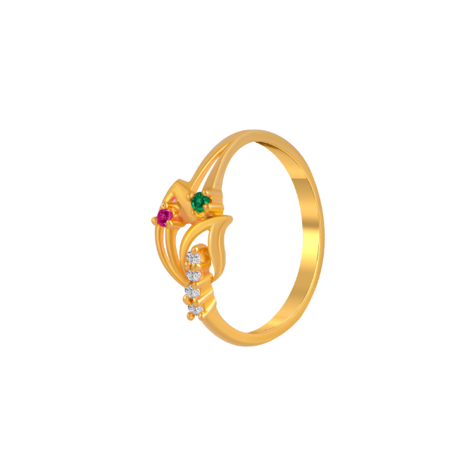 PC Jeweller The Nahum 22k (916) Yellow Gold Ring for Women : Amazon.in:  Fashion