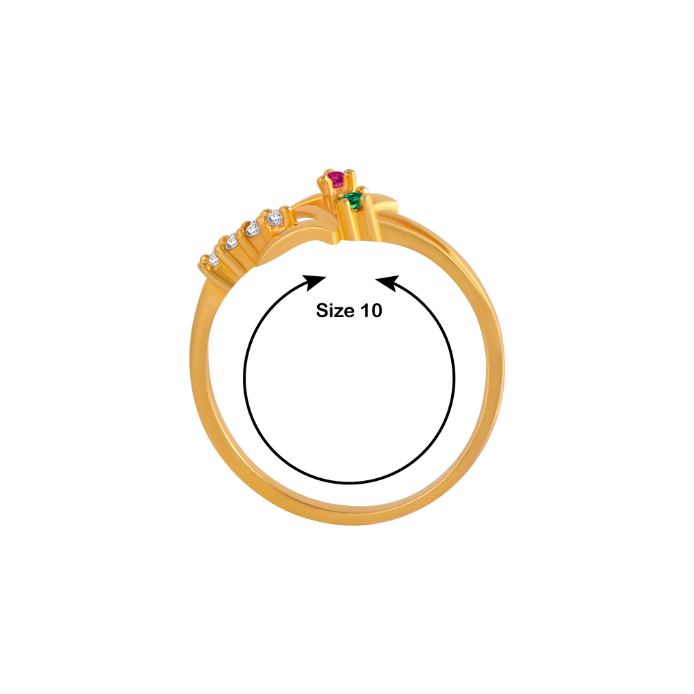 Lovely 18k Gold and Diamond Embellished Ring| Exquisite Rings from PC  Chandra