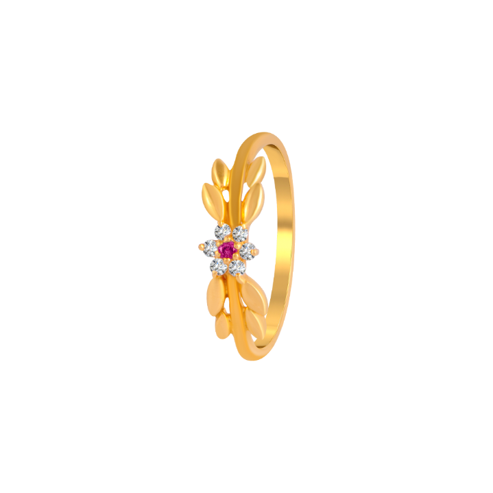P.C. Chandra Jewellers 22KT Yellow Gold Ring for Women : Amazon.in: Fashion