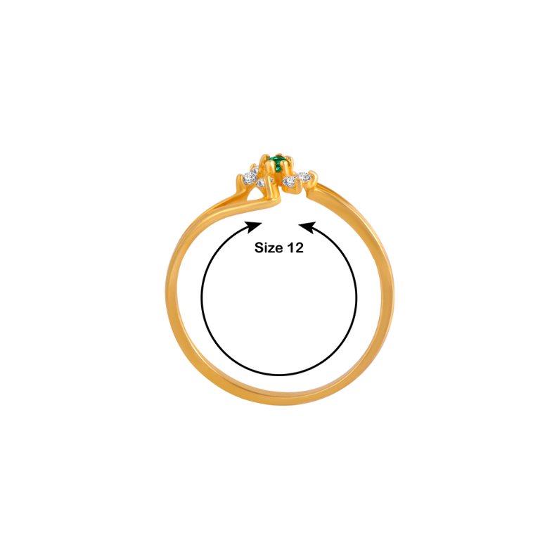 Floral Halo Simple diamond Engagement Ring In 14K Yellow Gold | Fascinating  Diamonds