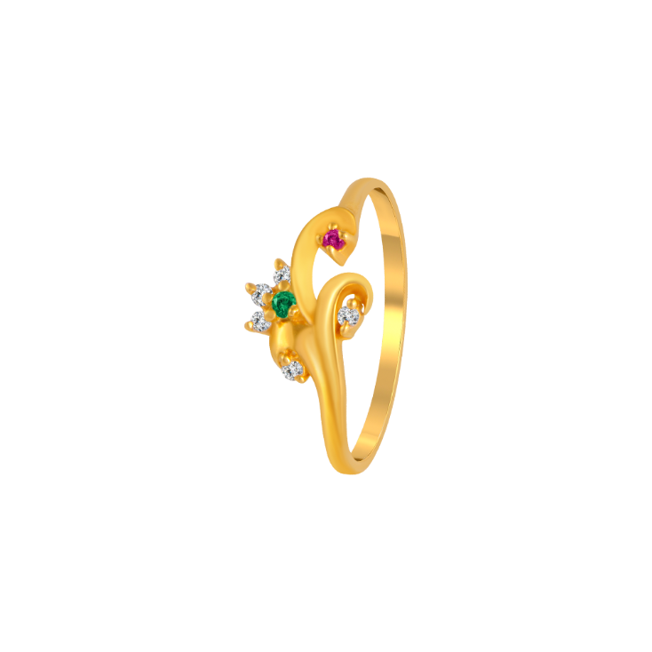 P.C. Chandra Jewellers 22KT Yellow Gold Ring for Women : Amazon.in: Fashion