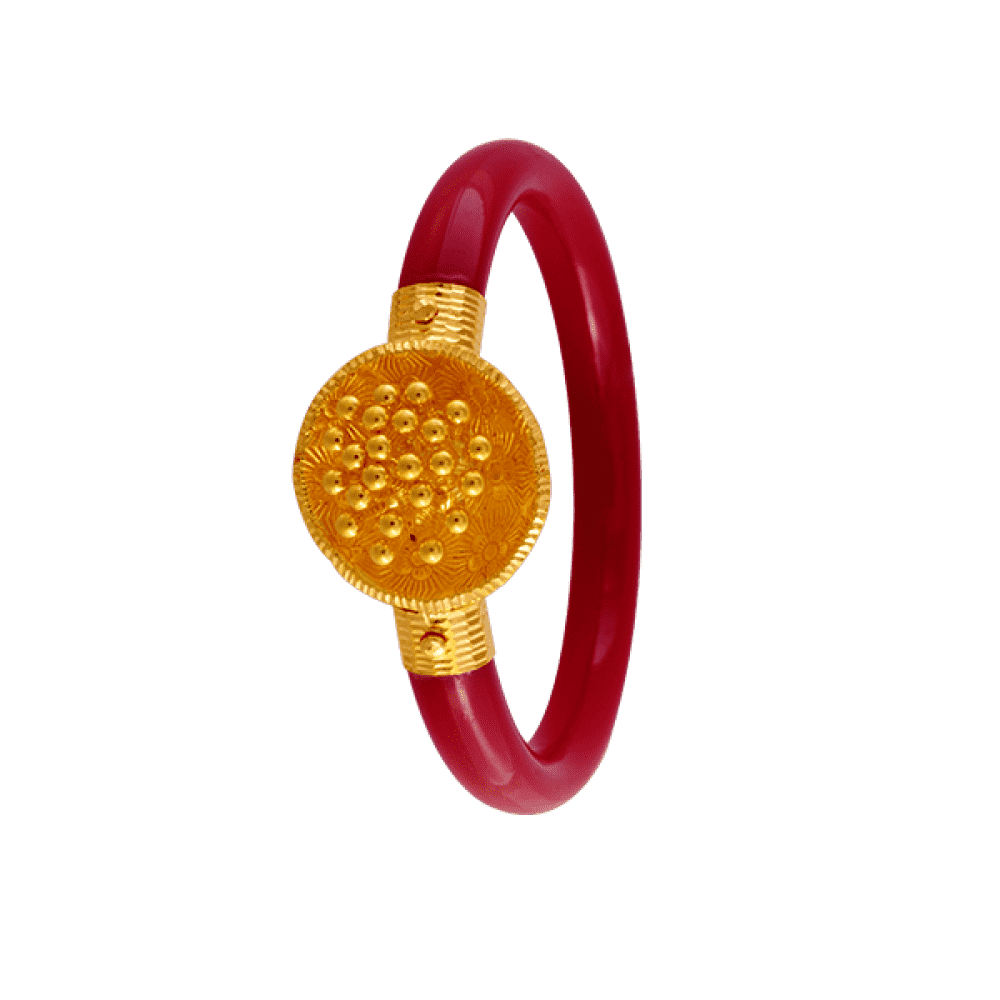 Buy ASA Acrylic Gold-Plated Peacock Design Sankha Pola Bangle Set For  Ladies Pack Of 4 (2.6) at Amazon.in