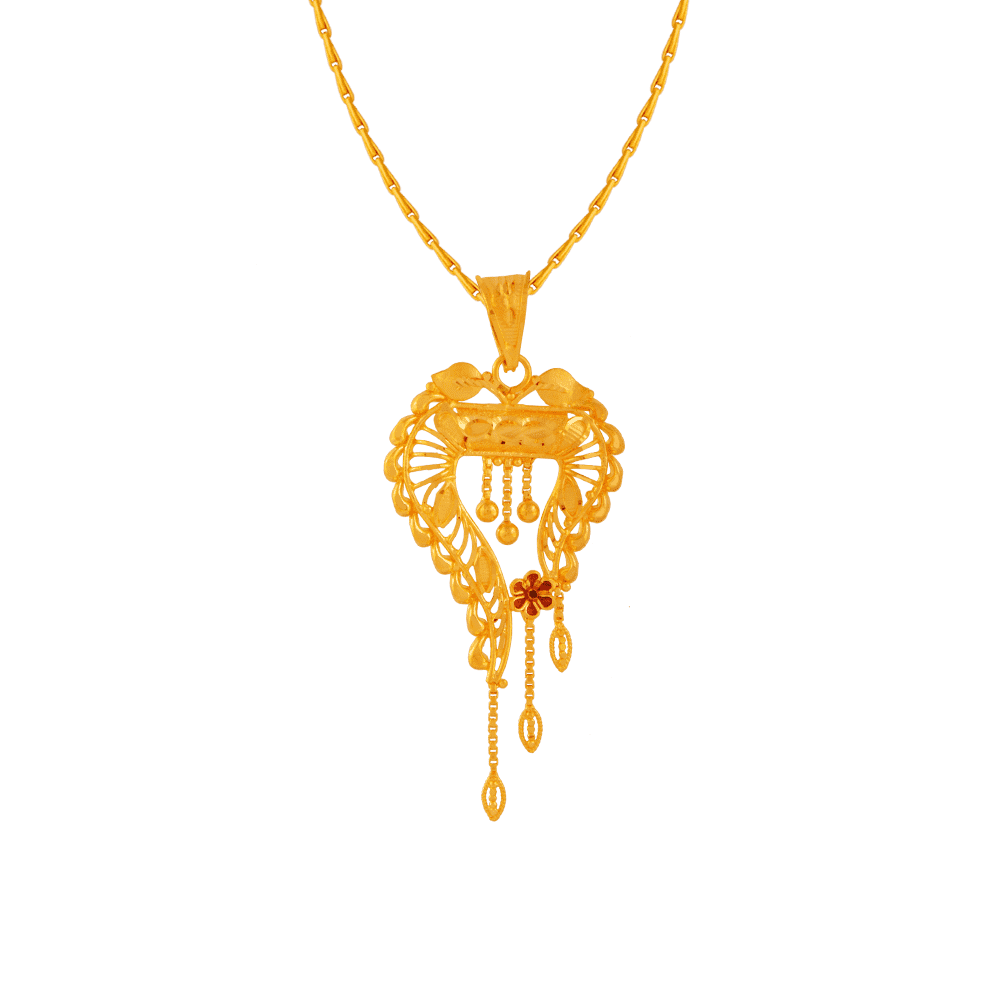 22KT Yellow Gold Pendant for Women