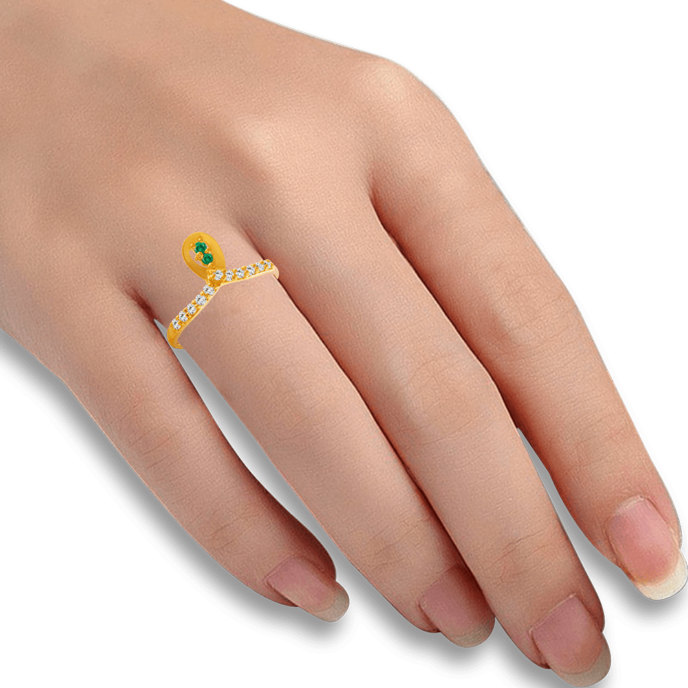 Buy TREND CREATION Rhodium Plated American Diamond Adjustable Finger Ring  For Women And Girl Online at Best Prices in India - JioMart.