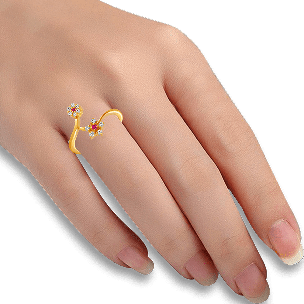 Butterfly Ruby Diamond Ring | Gemstone Rings For Women | CaratLane