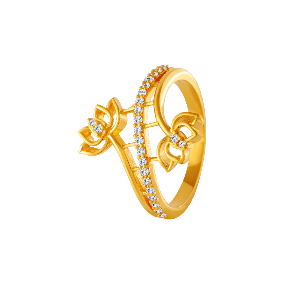 Buy Gold Diamond Rings for Girl Online | PC Chandra Jewellers