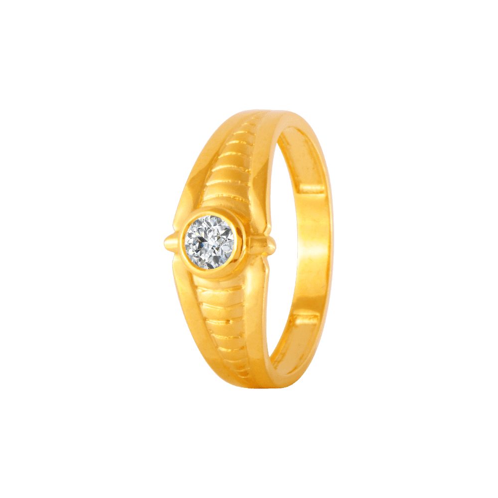 Gold Engagement Rings Designs for Men | PC Chandra Jewellers