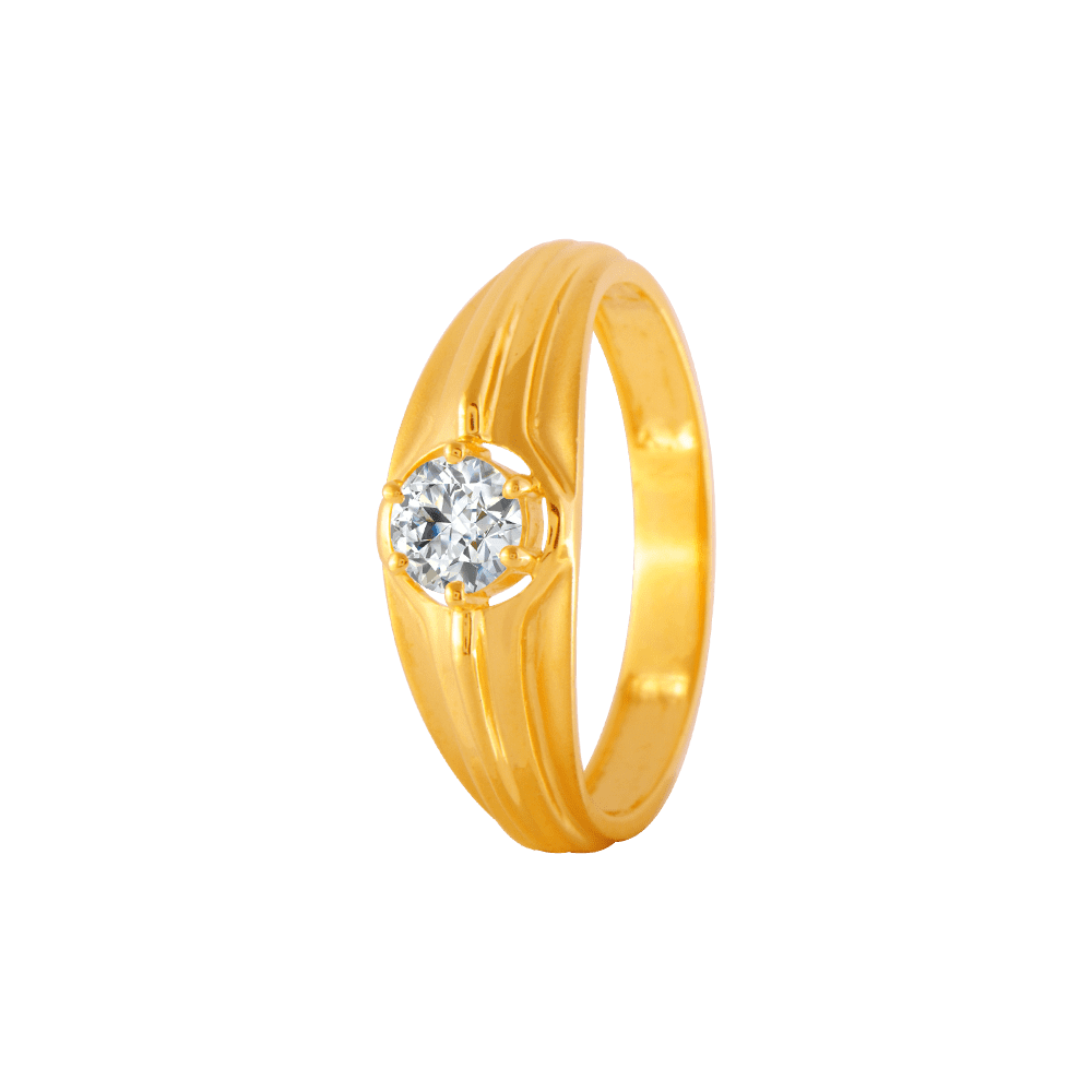 American Diamond Ring For Gents - Lagu Bandhu