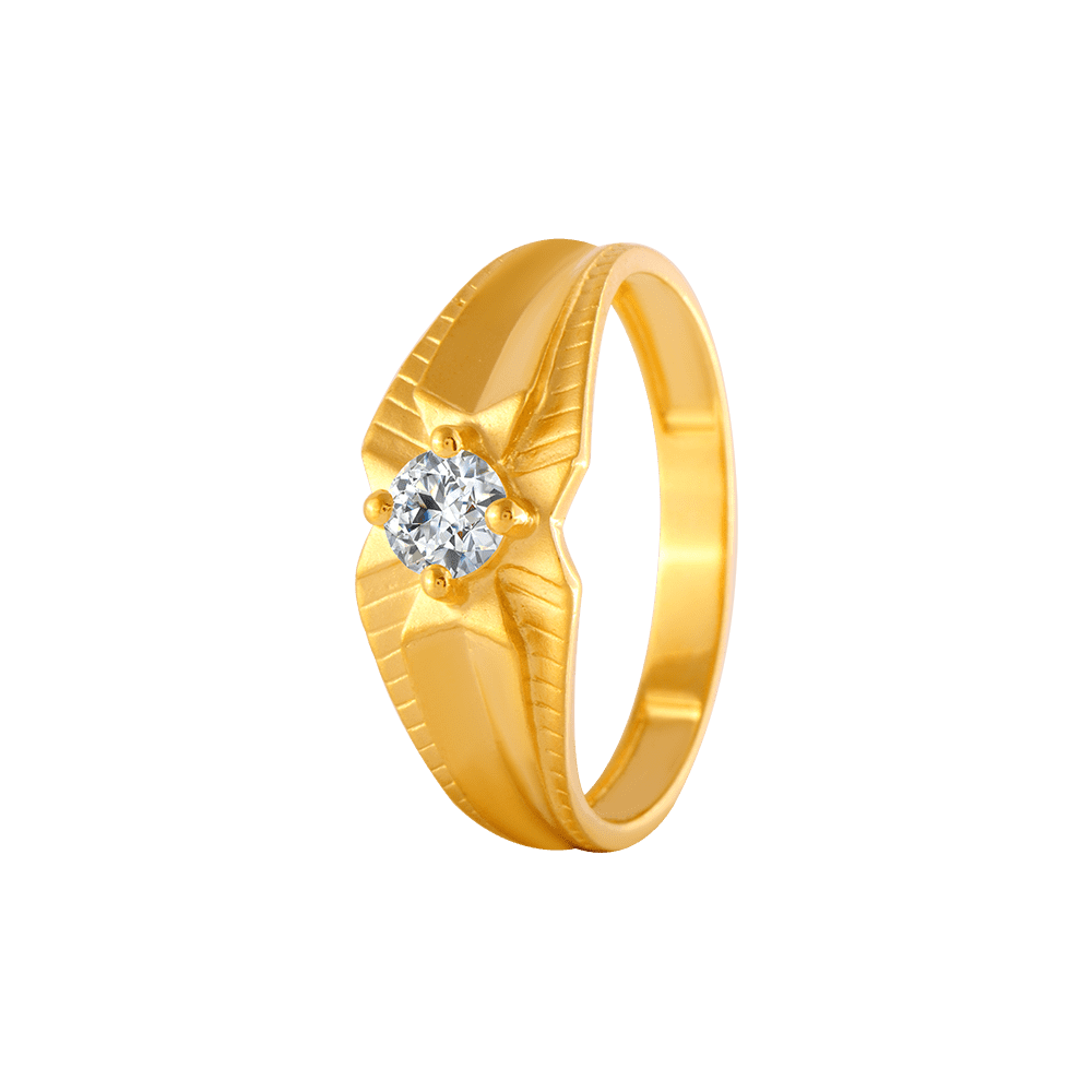 P.C. Chandra Jewellers - Let the fire of the jewel engulf you in its arm.  The price starts at Rs. 18,166 including free delivery for this exquisite  Gold & Diamond Ring. Click