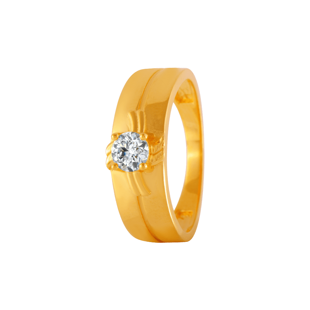 Shop Beautiful Yellow Gold Diamond Rings on This Puja for women | PC  Chandra Jewellers
