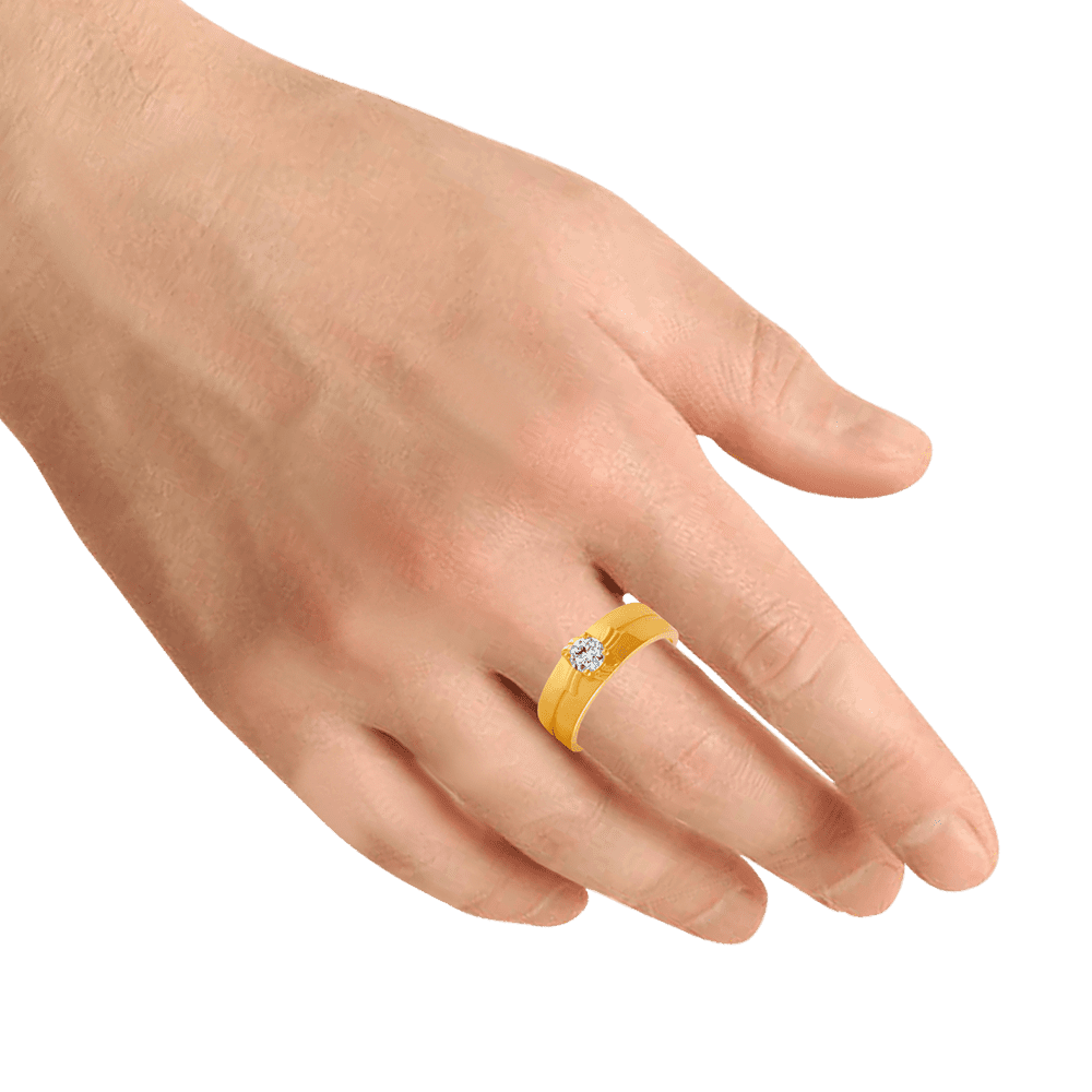 Solitaire Ring For Men | 49jewels.com