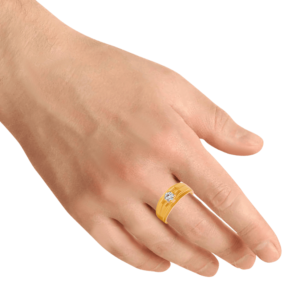 Solitary Appeal Diamond Ring for Men | Radiant Bay