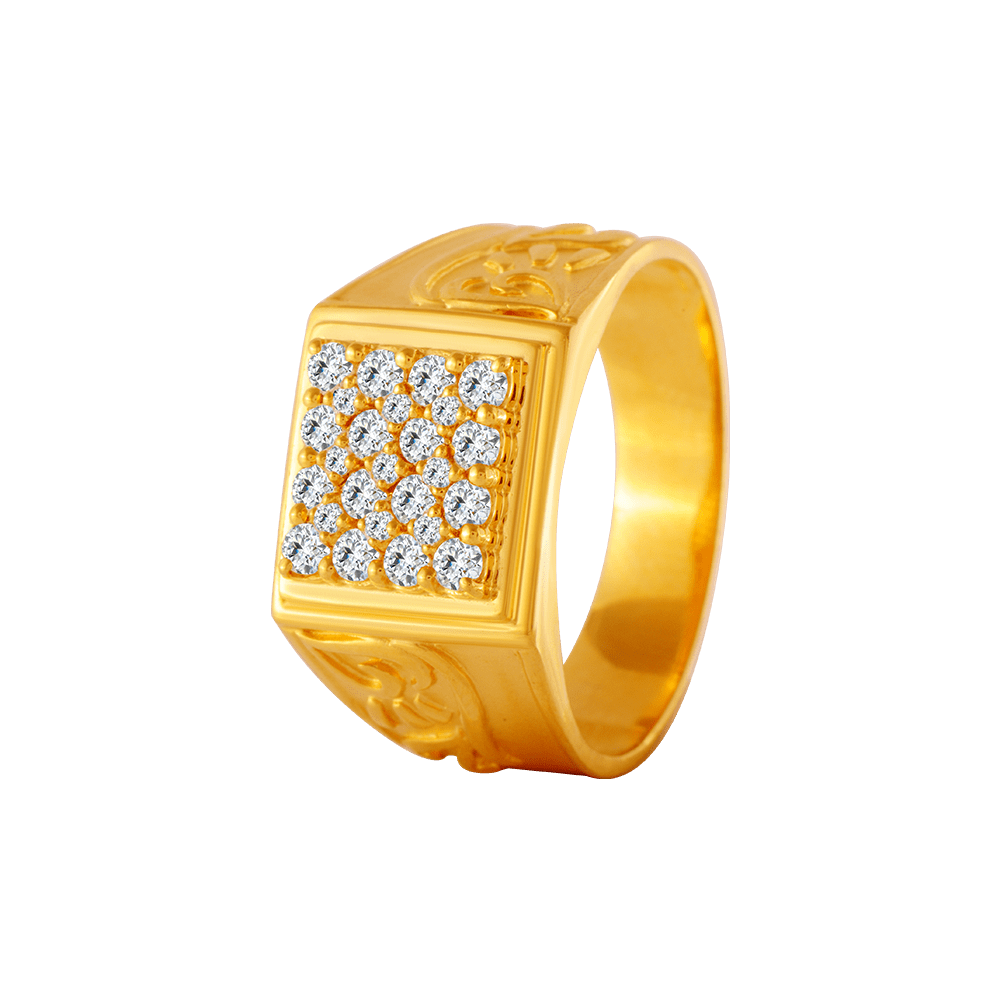 Buy Yellow Gold Rings for Men by Pc Jeweller Online | Ajio.com
