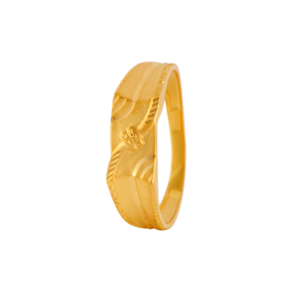 Dazzling 18k Gold Thumb Ring PC Chandra Jewellers