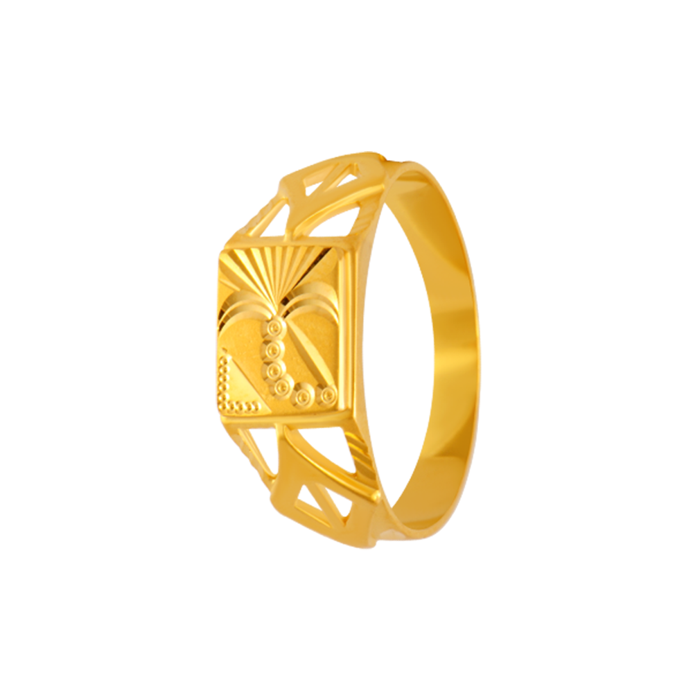 Men's Gold Finger Ring (MFR523)