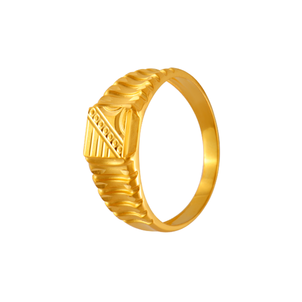 Buy Gold Ring for Men | Latest Designer Men Gold Rings - PC Chandra
