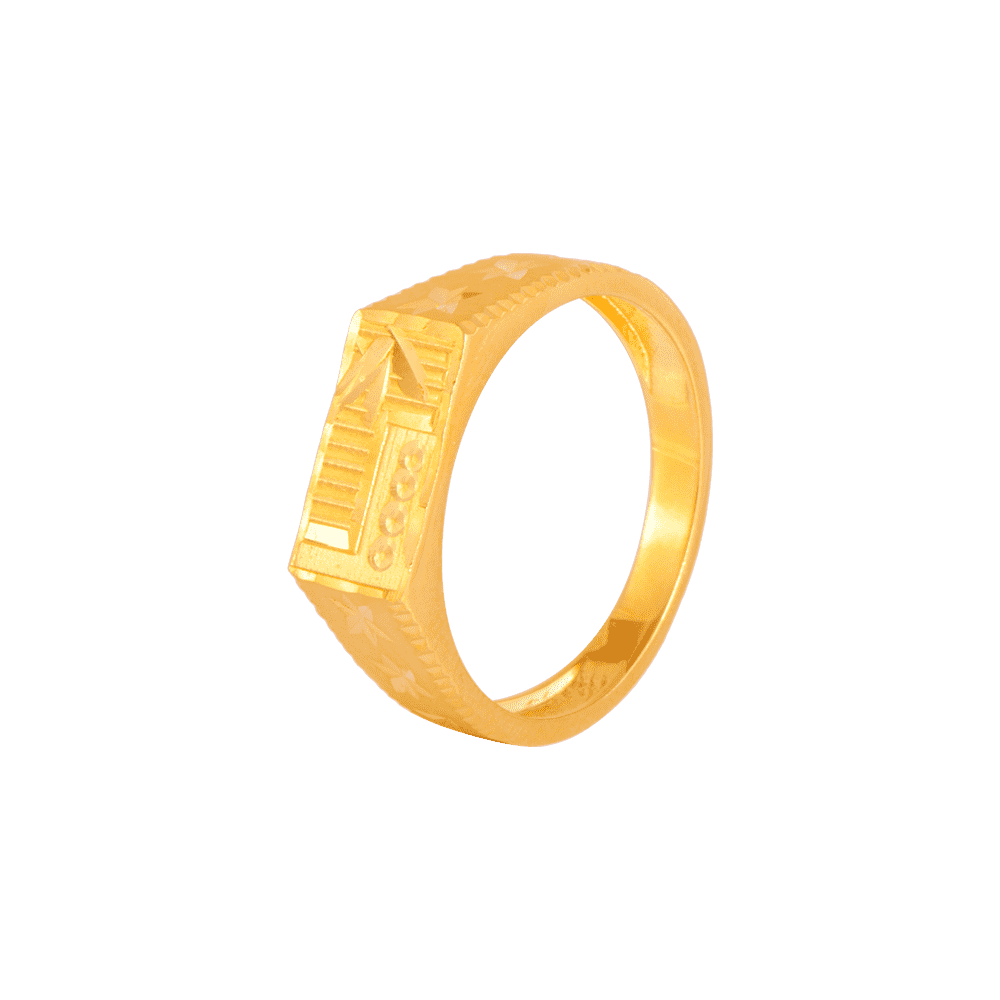 Buy 22Kt Simple Daily Wear Gold Ring For Men 97VL224 Online from Vaibhav  Jewellers