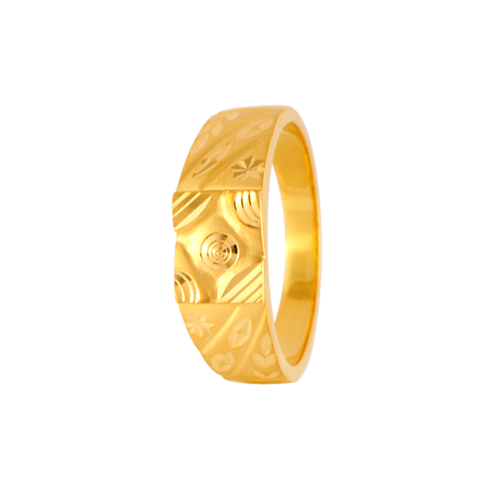 Unique Designer Gold Rings for Men | PC Chandra Jewellers