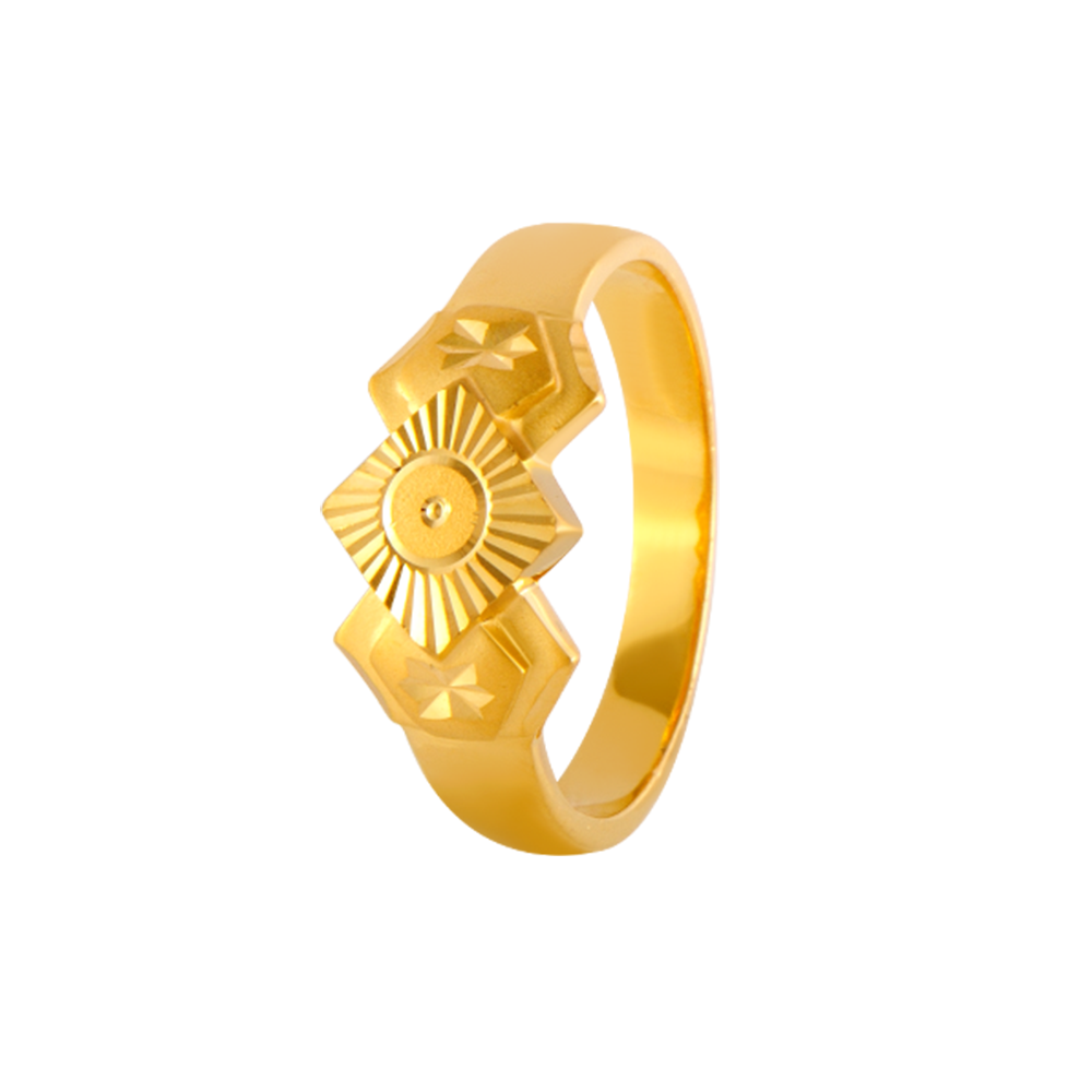 CLASSIC GOLD PLATED WITH HEART DESIGN FINGER RING – E2O Fashion