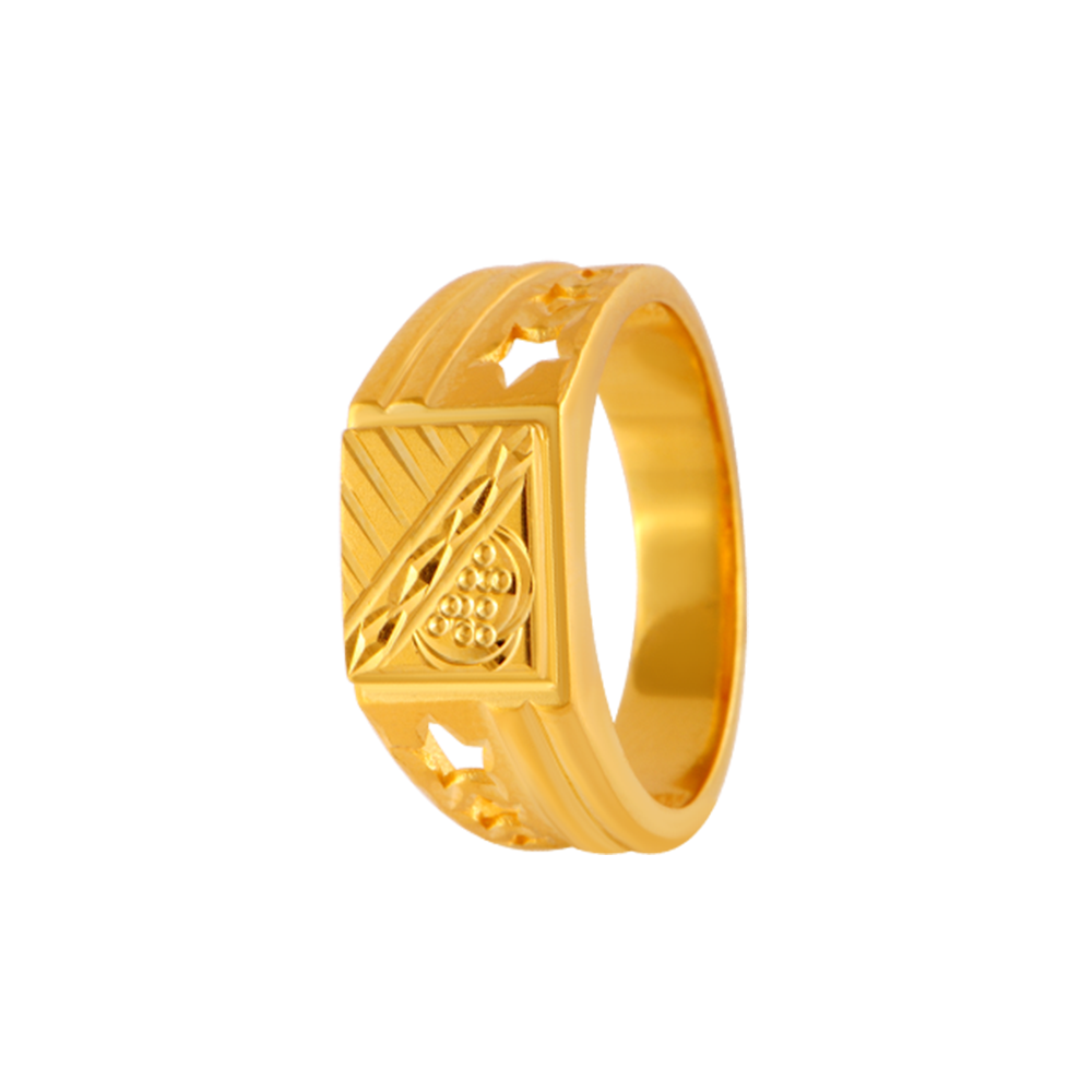 Shop Stunning Gold Rings for Men Online| PC Chandra Jewellers