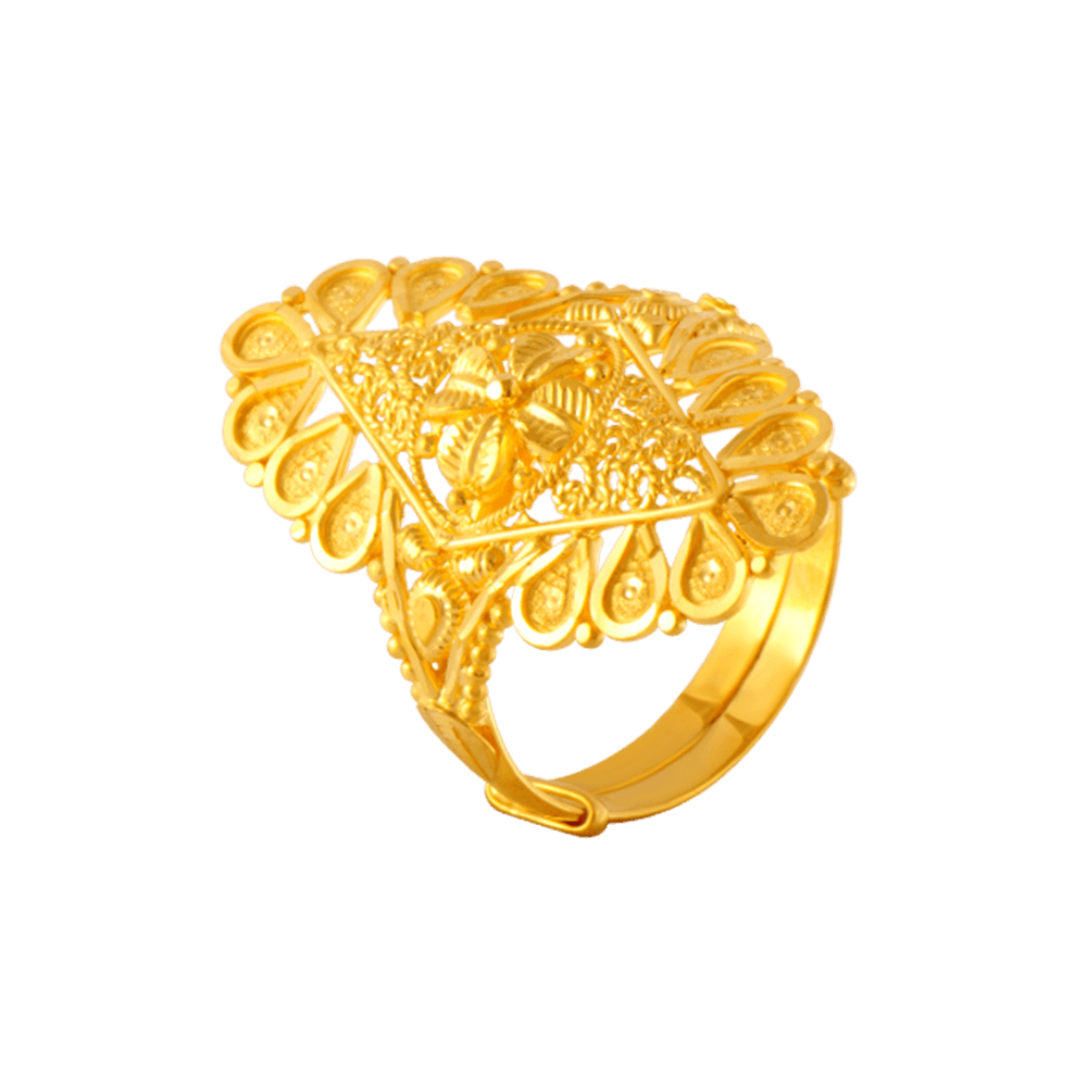 GOLDSHINE 22K Solid Gold RING US 7.75 Female Genuine Hallmarked 916  Handcrafted | eBay