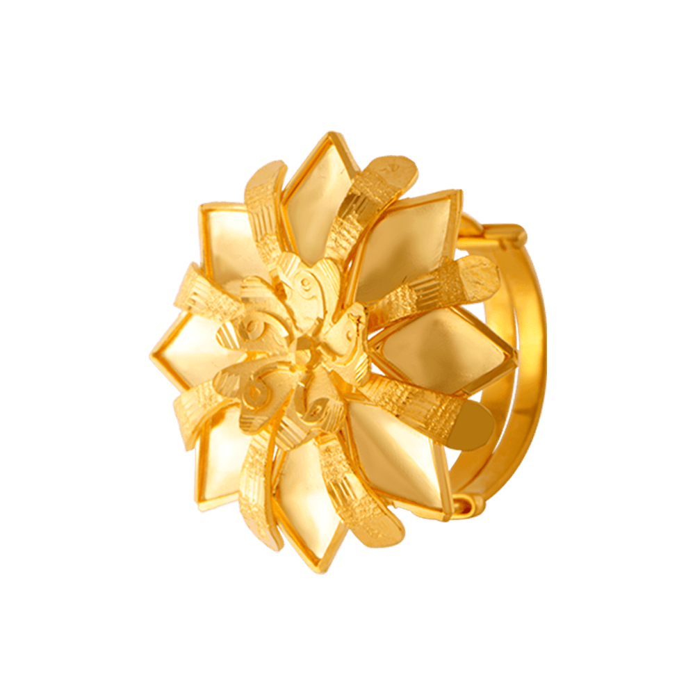 Luxury Gold Ring with Diamonds | KLENOTA