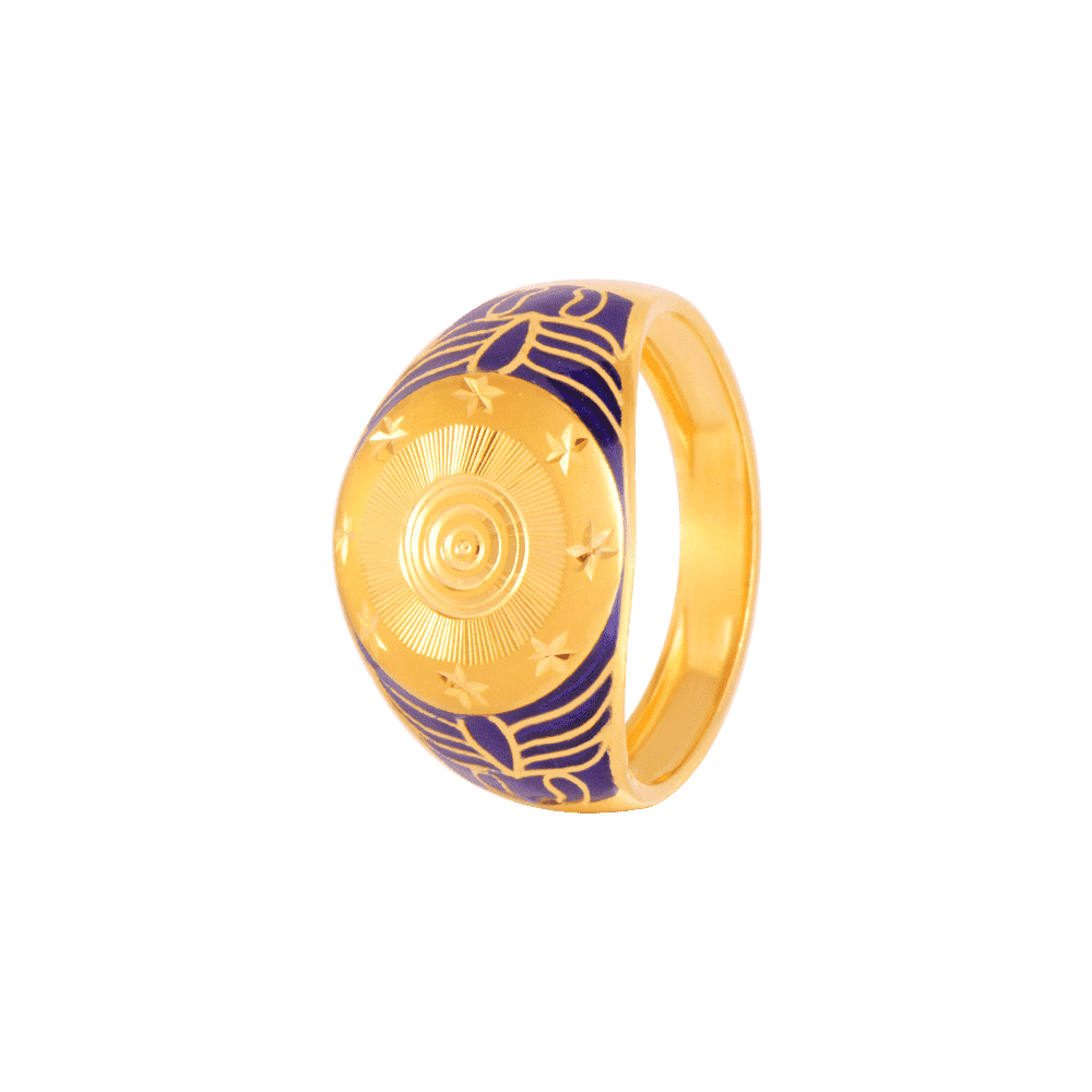 18% OFF on PC Chandra Jewellers 10kt Yellow Gold ring on Flipkart |  PaisaWapas.com