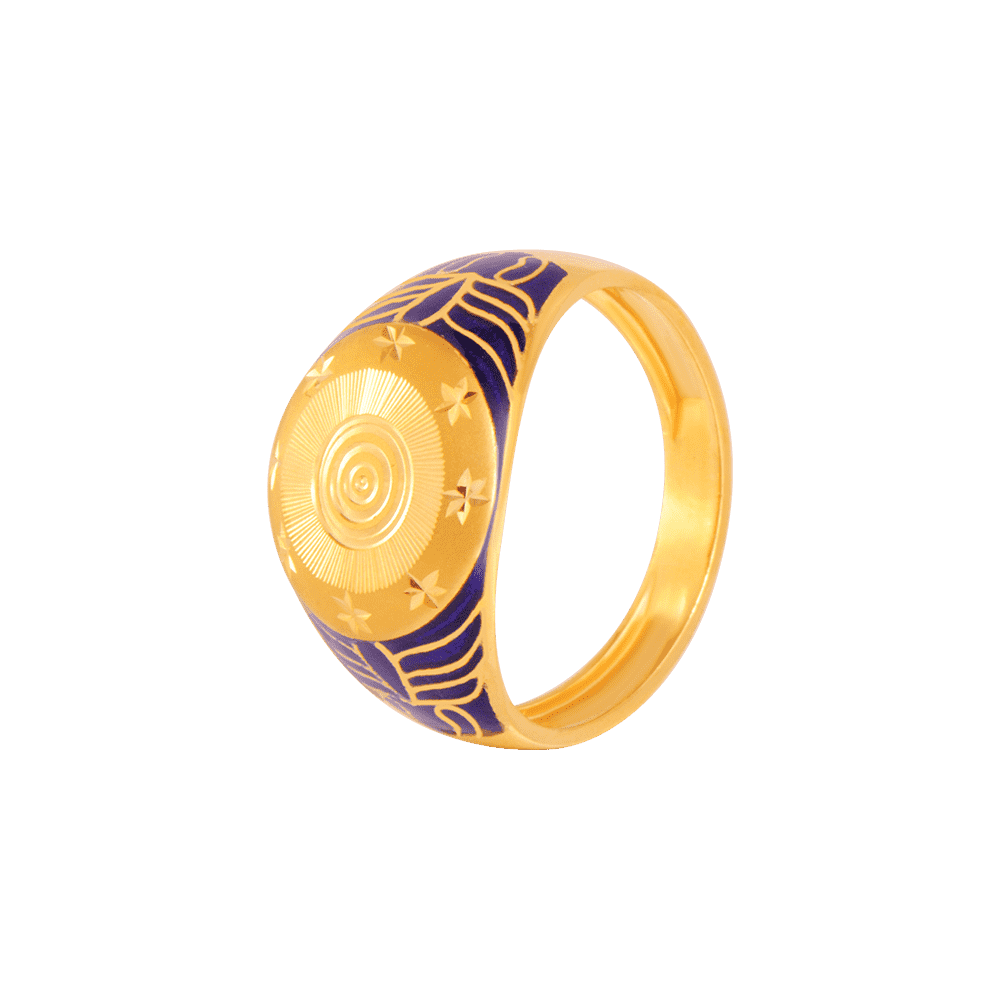Excellent collection of Yellow Gold rings for Men | PC Chandra Jewellers