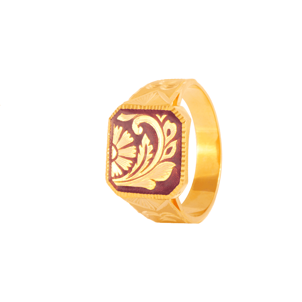 1 Gram Gold Plated Hand-crafted Delicate Design Ring For Men - Style B302 –  Soni Fashion®