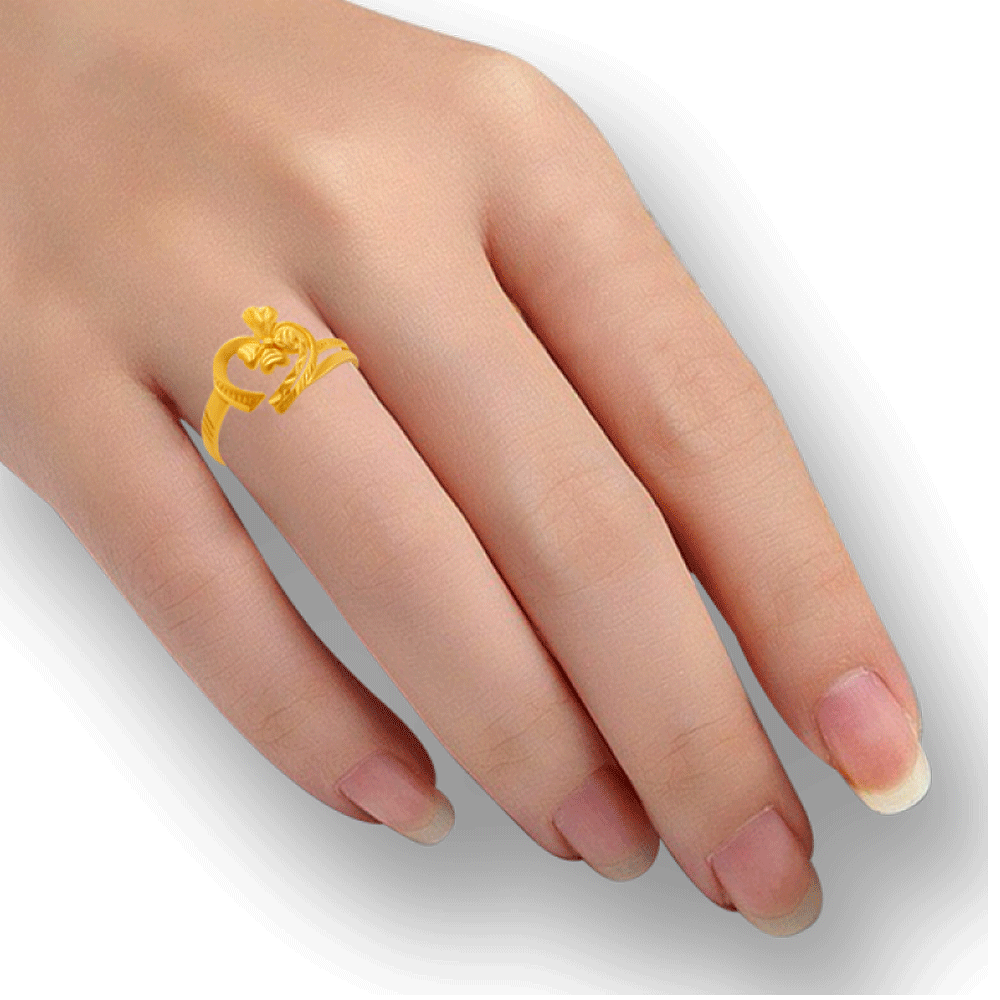 Gold Nugget Ring for Women 10K Gold Women's Wedding Rings 2.20 gm – Glitz  Design