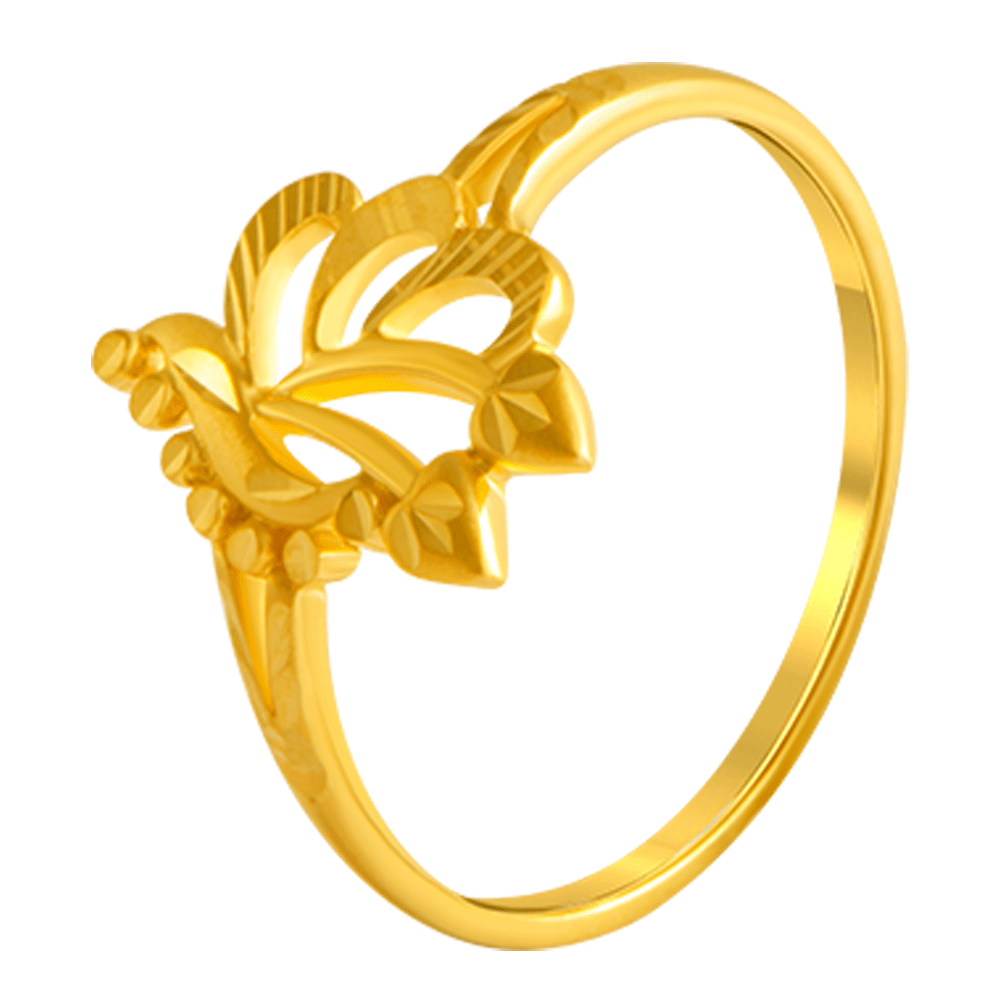 P.C. Chandra Jewellers 22k (916) BIS Hallmark Yellow Gold Ring for Men  (Size 19) - 3.81 Grams : Amazon.in: Fashion