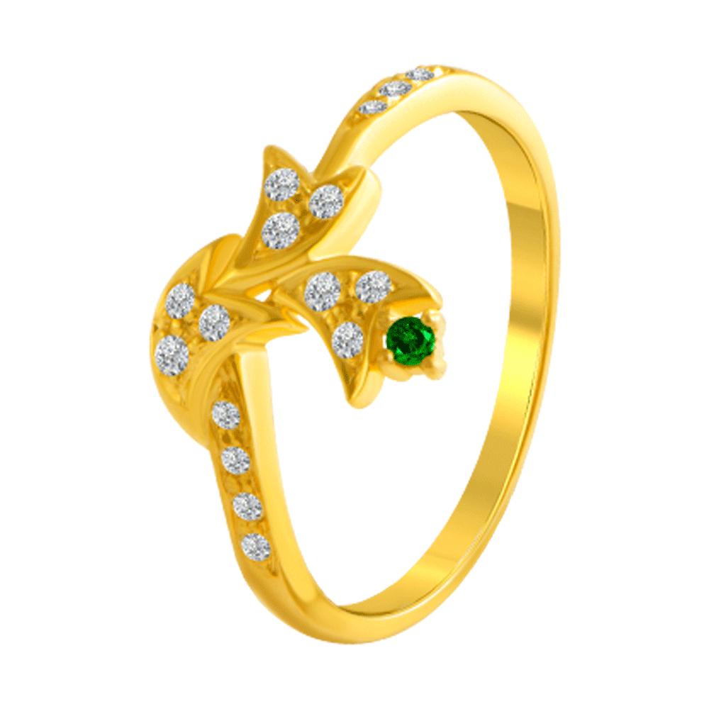 Fancy Diamond rose-cut ring, white brilliant cut diamonds, 22K Gold, p–  Stephanie Wong Jewellery