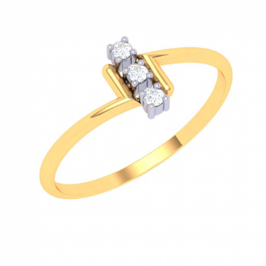 22k Sleek gold ring with unique design from Goldlites Collection