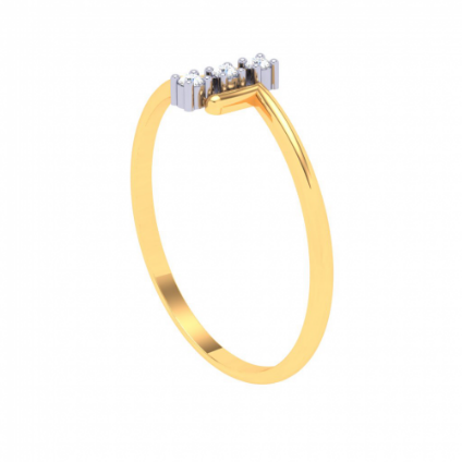 22k Sleek gold ring with unique design from Goldlites Collection