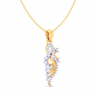22K Gorgeous gold pendant with a unique desing from Goldlites Collection