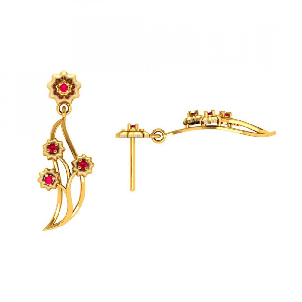 22KT (916) Yellow Gold Earrings for Women