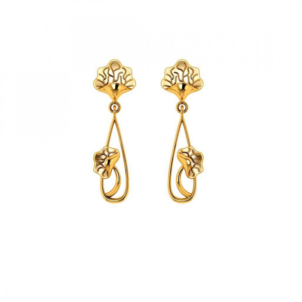 22KT (916) Yellow Gold Earrings for Women