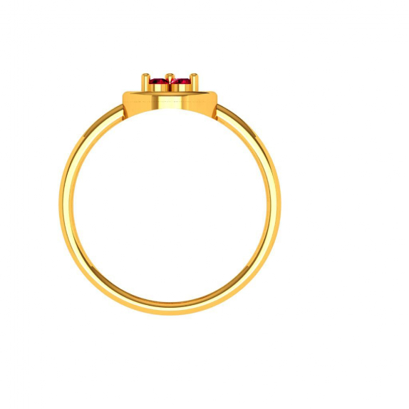 Amazea Stone Studded Everyday Purpose Intricately Designed 22KT Gold Ring 