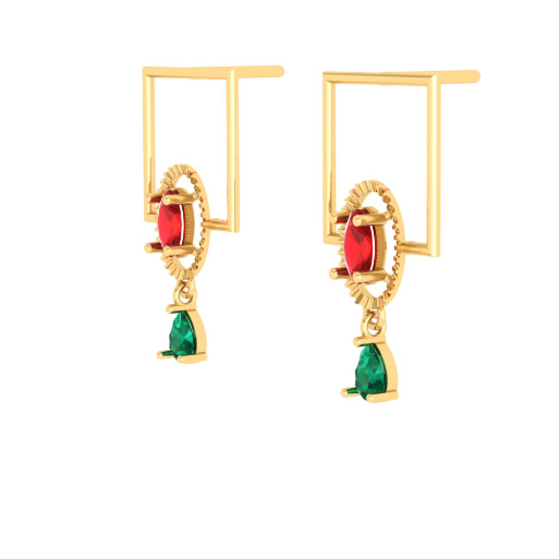 Ethereal Gold Earrings For The Festive Season