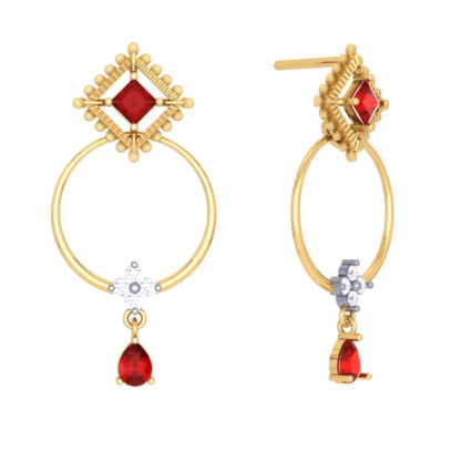 Intricately Crafted Gold Earrings Everyday Use