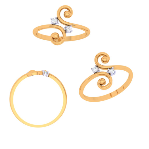 Buy Gold Spiral Ring Online In India - Etsy India